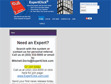 Tablet Screenshot of expertclick.com